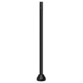 Solus 726084368903 6 Ft. Black Outdoor Surface Mount Lamp Post With Dusk-to-dawn Sensor And Aluminu