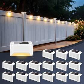 St-lxq-16ww Soplex Solpex Sololar Fence Lights Outdoor 16 Pack - White