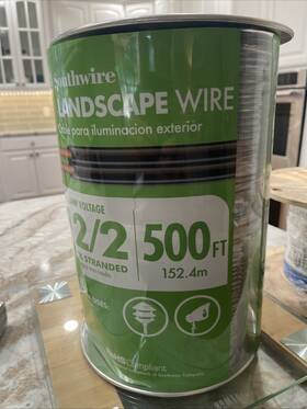 55213445 Southwire 12/2 Landscape Lighting Cable 500ft - Black