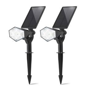 Sg-28t Spot Light Solar Lights Outdoor 26 Led Ip65 4 Modes Adjustable Angle 2-pack