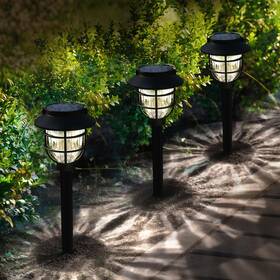 Springwind 768561801084 6 Pack Solar Pathway Lights Outdoor - Bright Powered Garden With