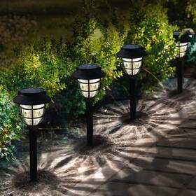 Springwind 772467350881 10 Pack Solar Pathway Lights Outdoor - Bright Powered Garden Wit