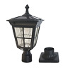 St4311aq Kemeco Led Cast Aluminum Solar Post Light Fixture 643845693626
