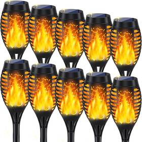 Staaricc 445006593522 10pack Solar Lights Outdoor Torch Flickering Flame For Out