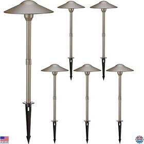 B08w526cv3 Stanley 6 Pack 3w Led Landscape Lights Low Voltage Outdoor Pathway Lighting 3000k Bronze