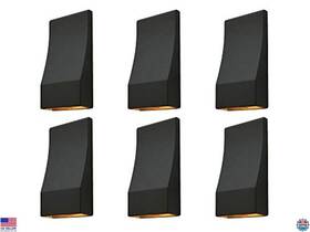 B08yd693r7 Stanley Low Voltage Led Wedge Deck Rail Lights 2w 2700k 12v Ac/dc Ip65 Black 6-pack
