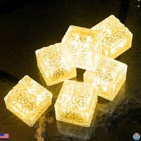 B0cq4skh48 Stanley Outdoor Solar Brick Lights - Waterproof Garden Decor 6 Pack For Pathway