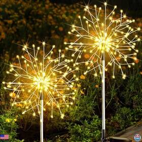 B0dbv7v8yc Stanley Solar Garden Lights 2pack 150led Waterproof Firework Fairy Warm White