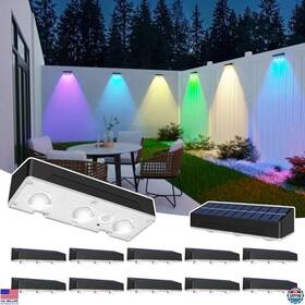 B0f2fnlbnk Stanley Solar Wall Lights Waterproof Ip65 Rgb Color Changing For Patio Deck Porch