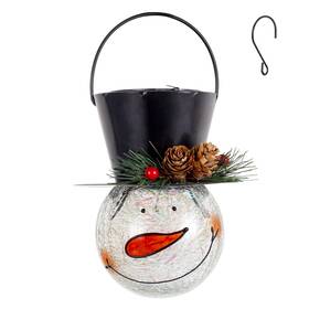Sy49062115 Starsoul Snowman Solar Lanterns Christmas Outdoor Hanging Lantern Waterproof Decorati