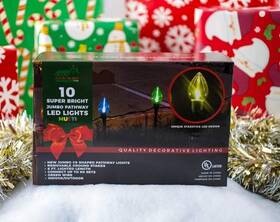 Stay Off The Roof 859926007033 Super Bright Jumbo Pathway Led Outdoor Christmas Wedding Walkway 10pc Lights 6ft