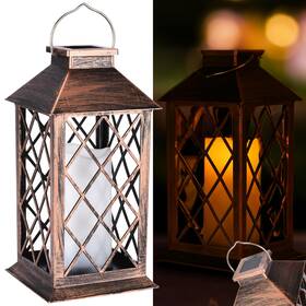 Stead-000058 Steadydoggie Solar Lantern Waterproof - Decorative 6x Pattern Hanging Patio Lights Or Ta
