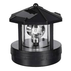 Stepok 694340570585 Solar Beacon Light Waterproof Led Garden Lighthouse 360 Rotating For Outdoor