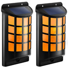 Stl22-2 Tomcare Solar Lights Waterproof Flickering Flames Wall Outdoor 713924817097