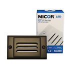 Stp-10-120-hob Nicor Lighting Led Step Light With Horizontal Faceplate 767706106701