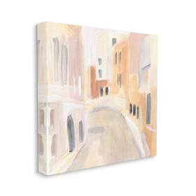 Stupell Industries 196216021882 Soft City Pathway Delicate Coastal European Buildings Designed By Annie Warr