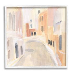 Stupell Industries 196216021981 Soft City Pathway Delicate Coastal European Buildings Designed By Annie Warr