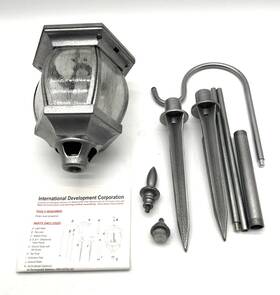 Jspl001 Sun Glow Solar Post Light Dusk-dawn Lamp Pole Or Hook Mount Read Antique Pewter