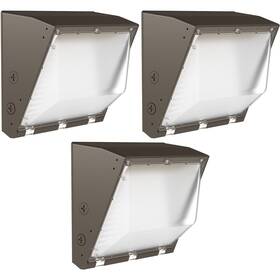Sunco Lighting 810047886884 3 Pack 80w Led Wall Outdoor Industrial Dimmable Waterproof Commerc