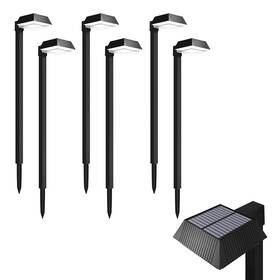 Sunco Lighting 810047889021 6 Pack Solar Sidewalk Lights Outdoor Super Bright Selectable Color Temperatur