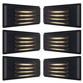 12-24v Sunco Lighting 840360604612 6 Pack Outdoor Step Lights Led Low Voltage Deck For Patio 2