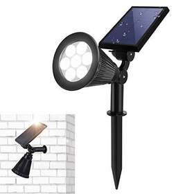 Sfssl1 Sunfuny Solar Landscape Spotlights Outdoor Bright 7-led White - 1 Pack