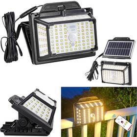 Dlnslo-001-4 Sunlight Encounter Solar Outdoor Lights 190 Led 2000lm Ip65 Waterproof Clip On With Remote 2 Pack