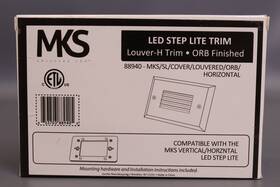 88940-mks Sunlite 653703889405 Mks Led Step Lite Trim Louver-h Orb Finished 88940-mks/sl/vover/louvered