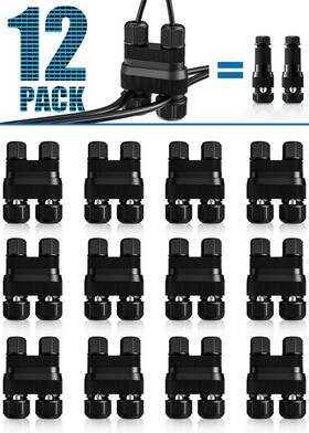 Sunvie 603977462965 Fastlock2 Low Voltage Landscape Lighting Wire Connector Light Conne