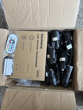 12-24v Sunvie 726084311473 12 Pack Low Voltage Landscape Lights With 300w Transformer Led