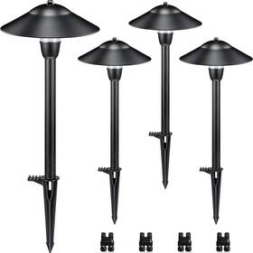 B0bp6sgc2c Sunvie Low Voltage Led Landscape Pathway Lights 3w 12-24v 3000k Warm White 4-pac