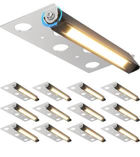 Clwf0512c Sunvie 7 Inch 12 Pack Retaining Wall Lights 3000k Patio Steps Stairs Low Voltage