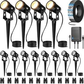 Ktww12sa Sunvie All-in-one Led Landscape Lighting Kit 8-pack Low Voltage Li
