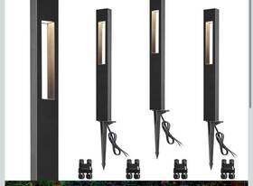 Lfawb0304c Sunvie 4 Pack Low Voltage Pathway Landscape Led Lights 3000k Ip65 Walkway Yard