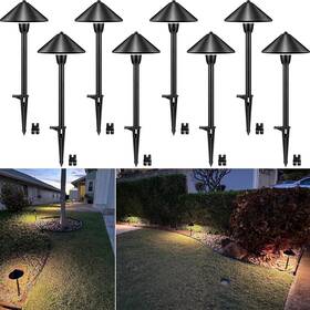 Lsbwb0308c Sunvie 8-pack Low Voltage Landscape Pathway Lights 3000k Waterproof Yard Garden