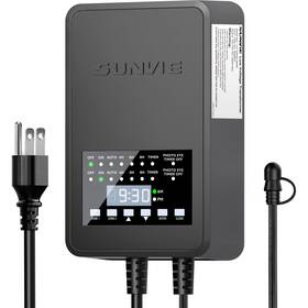 Lvt-mt200-1214ac Sunvie 200w Low Voltage Landscape Lighting Transformer Outdoor Waterproof Timer