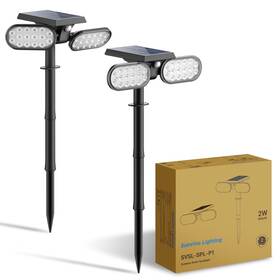 Sunvivolighting 740087254728 Sunvivo Motion Solar Lights Outdoor Ground Spotlight Or Wall Light Sen