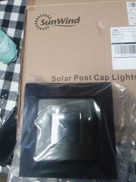 Sunwind 313043183143 Solar Post Cap Lights Outdoor - 4 Pack Led Fence For 4x4 And 5x5 Wo