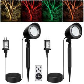 Ugfl01b Suraielec Halloween Spotlight Outdoor Remote Control Led Spotlights With Timer Plug I