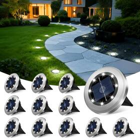 Szy01-ty Szpower Mini Solar Ground Lights 12 Pack Outdoor Waterproof Gard