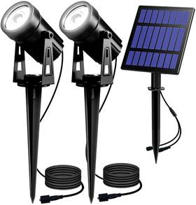 T-sun 724190991381 2w Solar Spotlights Led Powered Landscape Lights Outdoor Waterproof So