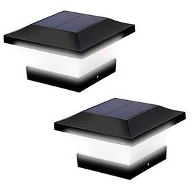 T-sun 724190993613 Solar Post Lights Waterproof Outdoor Cap For 4 X Wooden