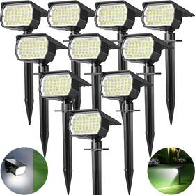 Cpd-46 Tadyreal Solar Spot Lights Outdoor 10 Pack 46 Led/3 Modes Landscape Spotlights W