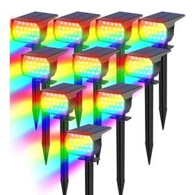 Scsl10 Tadyreal Solar Color Changing Spot Lights Outdoor Waterproof Colored Rgb Powered La