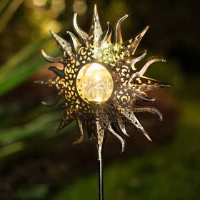45822dss2 Take Me Sun Solar Lights Outdoor Waterproof Metal Garden Stakes For Yard