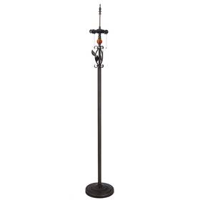 Wf18 Tcodtpol Tiffany Floor Lamp Base Only Stained Glass Lampshade Bronze Finished Resin Ba