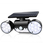 Td2144 Hallomall Solar Lights Motion Sensor Security With Dual Head Spotlights