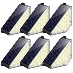 Tk-sl015 Tecknet Solar Step Lights For Outside 2 Adjustable Brightness Mounting Methods