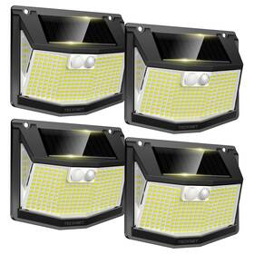 Tksl005 Tecknet 248 Led Outdoor Solar Lights And Motion Sensor 4 Pack Cool White