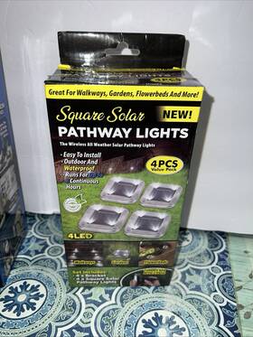 Tek-653 Tekno New Square Solar Pathway In Ground Led Lights 4 Waterproof Wireless